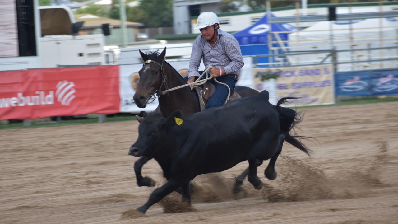 John Mulcahy riding Stratton TKO in the Warwick Canning Downs Campdraft.