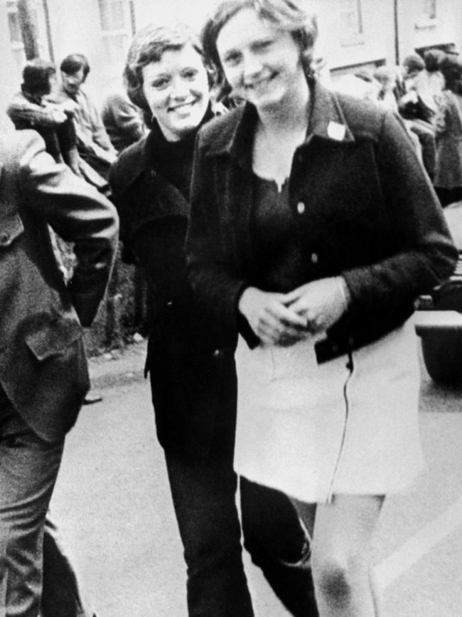 Dolours Price, left, and her sister Marian in June 1972.