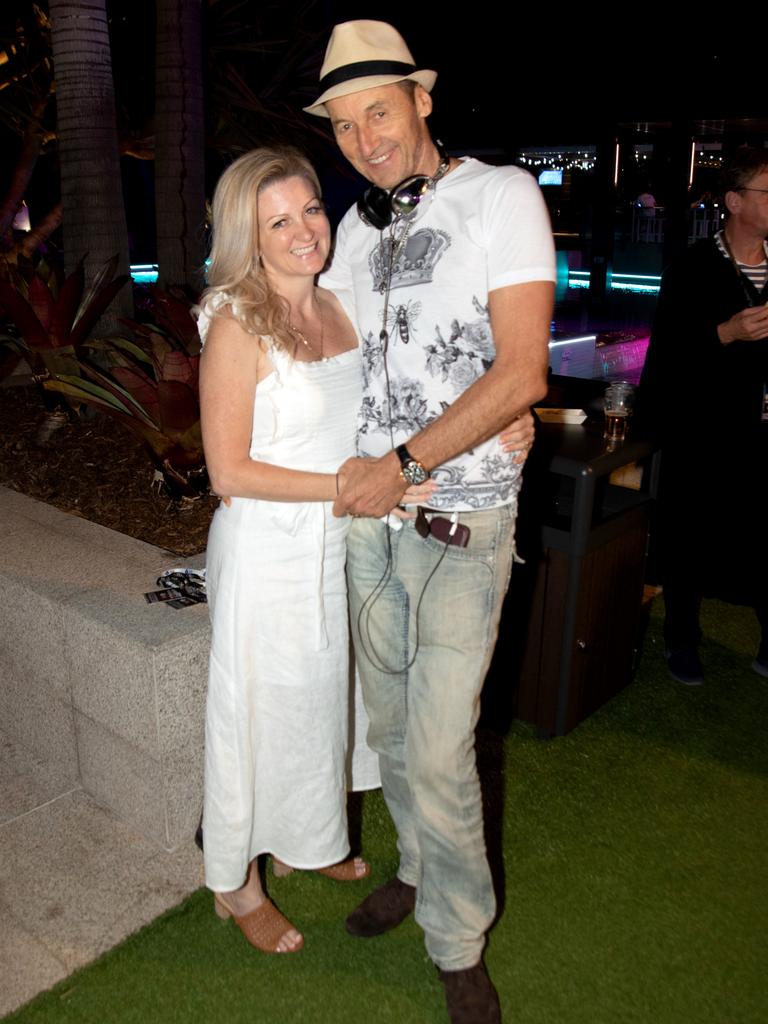 Belle Sinclair and Peter Sun at the World Poker Tournament Australia VIP Player’s Party. Picture: Andrew Meadowcroft.