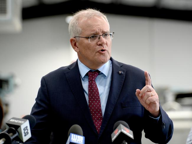 Prime Minister Scott Morrison has issued a statement honouring the 70 years since The Queen’s accession. Picture: NCA NewsWire / Andrew Henshaw