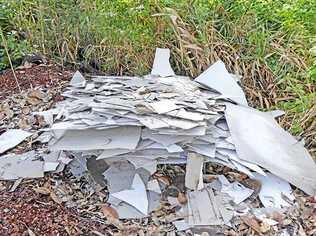 Lismore City Council has urged residents to help hold those illegally dumping asbestos to account. Picture: Lismore City Council