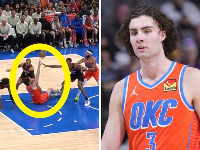 Josh Giddey’s ‘crazy’ circus trick shot stuns NBA in career-best game.