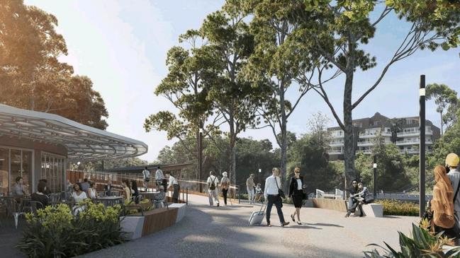 Concept images for the Parramatta Wharf area.