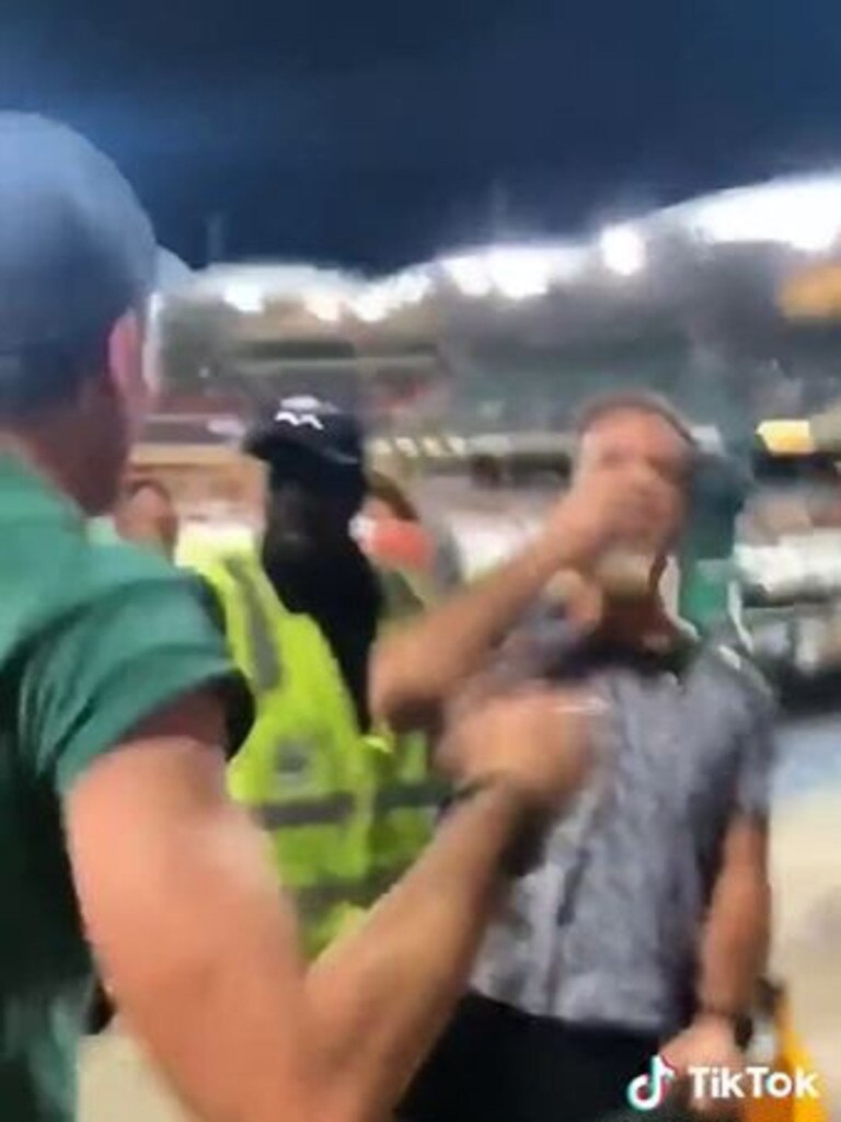 A man skols a beer at Adelaide Oval, which could get you kicked out. Picture: Supplied