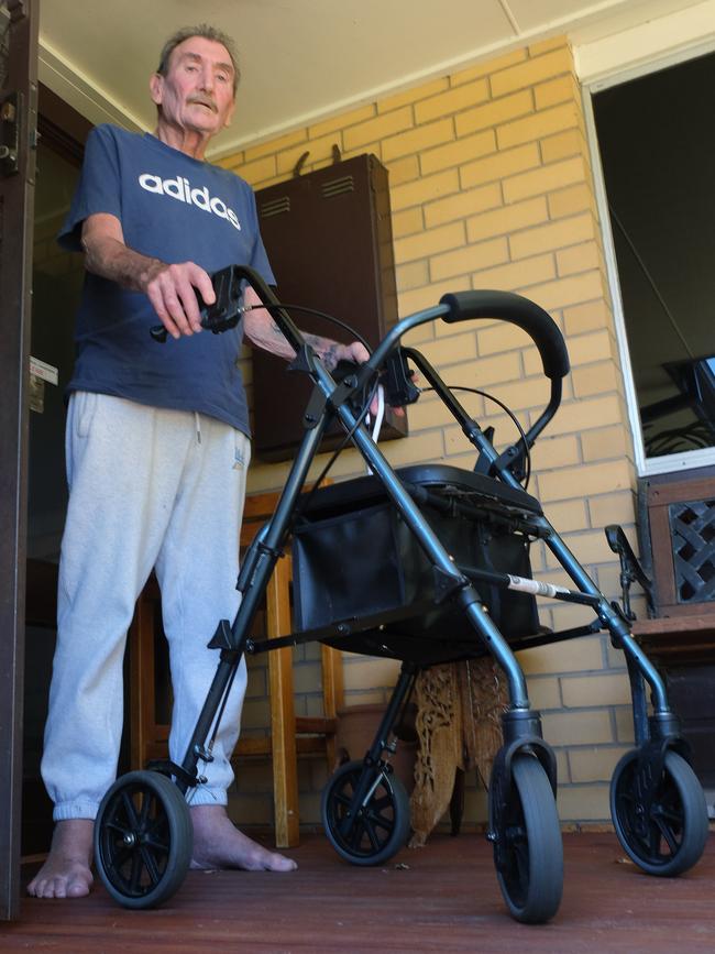 Paul Drought’s mobility scooter was stolen from his Whittington home leaving him unable to get around the neighbourhood. Picture: Mark Wilson