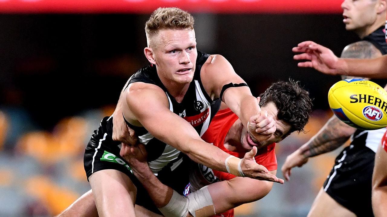 Where will Adam Treloar be next season? (Photo by Bradley Kanaris/Getty Images)