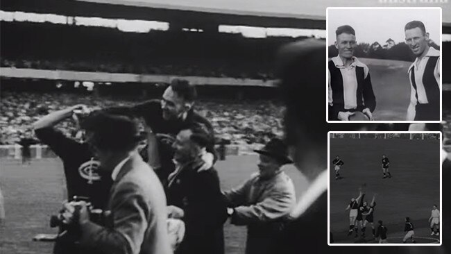 Grainy clips preserved by the National Film and Sound Archive show footy the way it was. Picture: National Film and Sound Archive