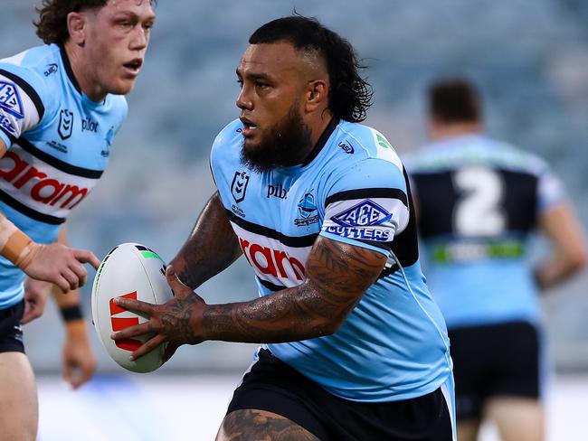 NRL 2025: Cronulla Sharks win 40-10 over Canberra Raiders in pre-season challenge clash. Picture: NRL Imagery