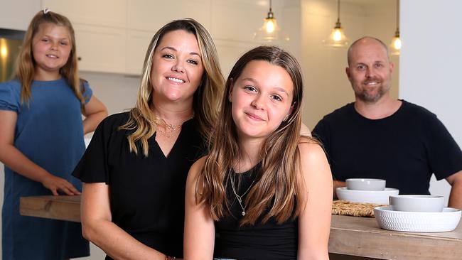 Kate and Stuart Stevens with daughters Indiana and Tahlia. Picture: Jane Dempster