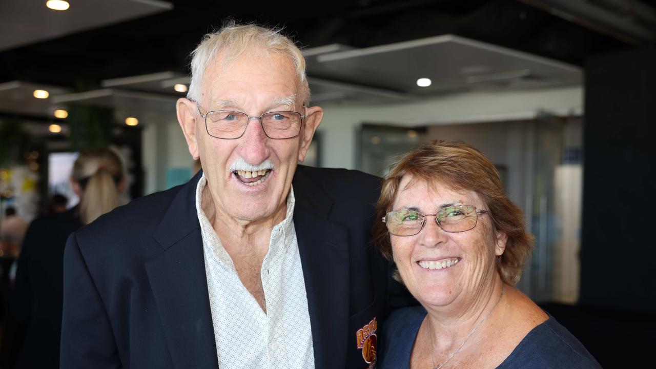 Bob Stone and Karen Brooks at the Surfers Paradise Surf Life Saving Club Centenary Season Launch for Gold Coast at Large. Picture, Portia Large.