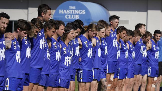 Hastings players before a game in 2022. Picture: Valeriu Campan