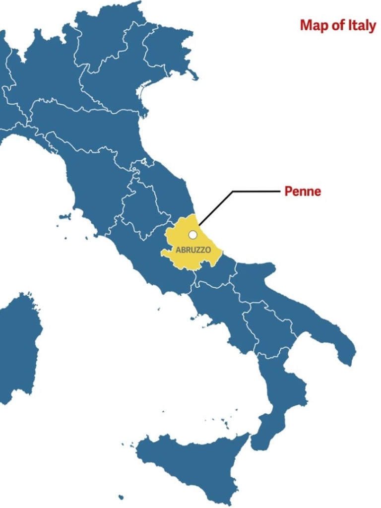 Penne is located around a 35-minute drive from the coast in the Abruzzo region of the country. (Picture: Realtor.com)