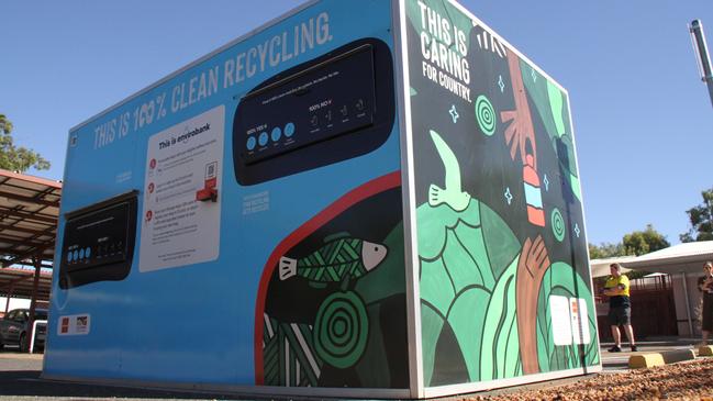 Alice Springs Town Council has partnered with Envirobank to make recycling 10c eligible containers easier in Alice Springs. Picture: Gera Kazakov