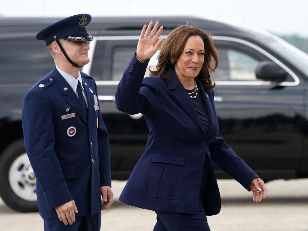 Democratic presidential candidate Kamala Harris is in Houston. Picture: AFP