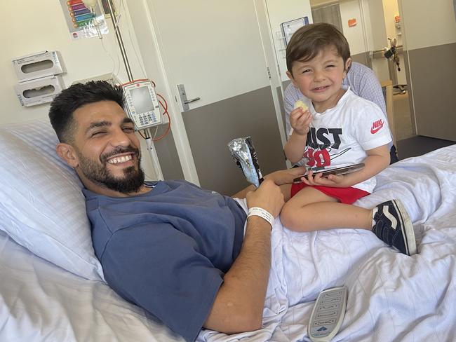 Billy Dib has vowed to beat his cancer for the sake of his young son.