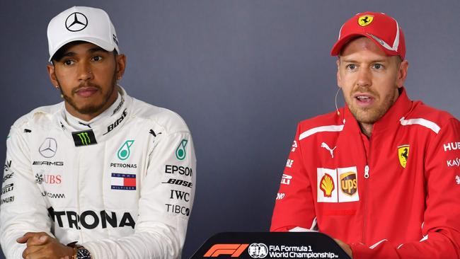 Lewis Hamilton still doesn’t know how Sebastian Vettel snuck past.