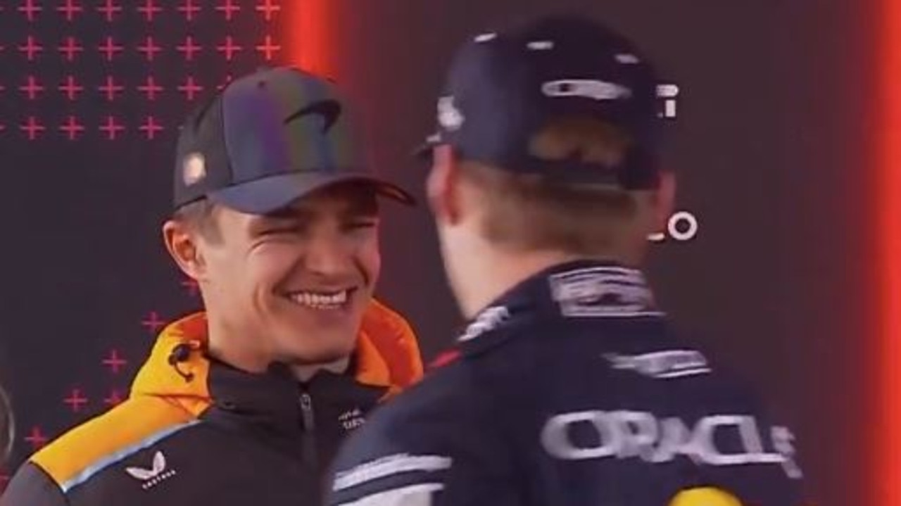 ‘Saying congrats doesn’t hurt’: Touching F1 embrace caught on camera as stars bury hatchet