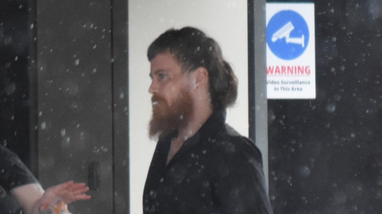 Dyllen James White leaving the Toowoomba courthouse on November 28, 2023, after pleading guilty to trafficking cannabis.