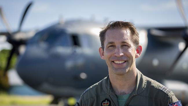 Robert Crawford is an Air Force pilot Squadron Leader. Picture: Supplied