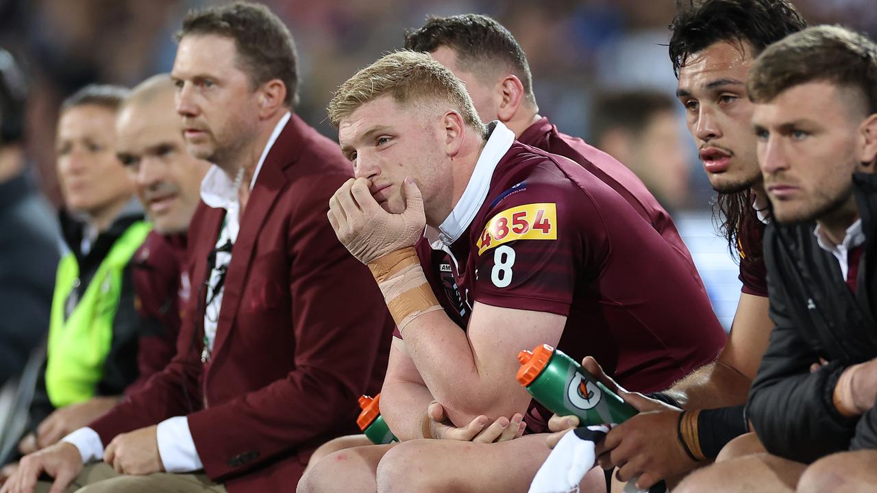 Thomas Flegler was sent to the sin bin. Picture: Cameron Spencer/Getty Images