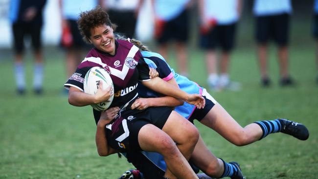 Marsden’s Mackenzie Baty enjoying the game. Picture Glenn Hampson