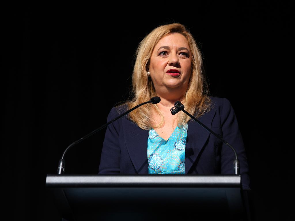 Some fingers were pointed at former premier Annastacia Palaszczuk. Picture: David Clark