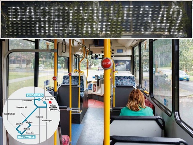 Sydney’s shortest bus service, running just three minutes start to finish and covering just 700m in length. Pictures; John Appleyard