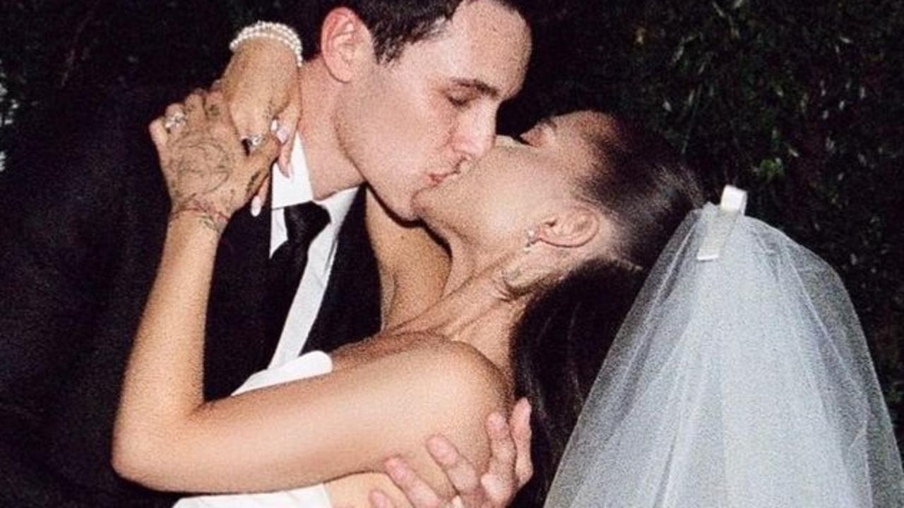 Ariana Grande Dalton Gomez release wedding photos on Instagram