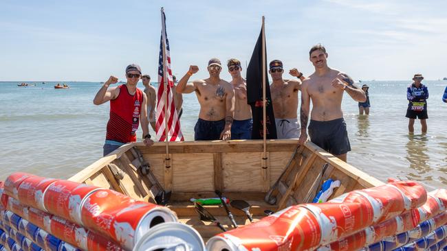 Darwin Beer Can Regatta at Mindil Beach, 2025. Picture: Pema Tamang Pakhrin