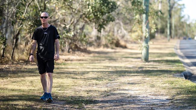 Luke Hinschen has undertaken an arduous 13-day walk across Ipswich.