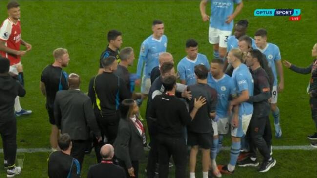 Tempers flare following Manchester City's defeat