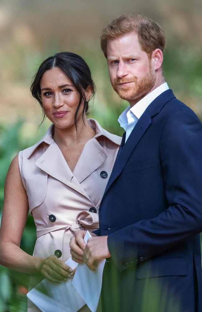 Prince Harry recalled the hounding of his late mother Diana to denounce media treatment of his wife Meghan Markle. Picture: AFP