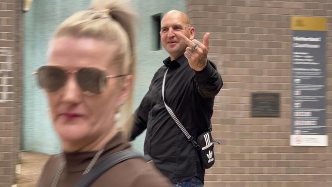 A court heard Liddington (r) joined a white supremacy group in jail. Picture: Ashleigh Tullis