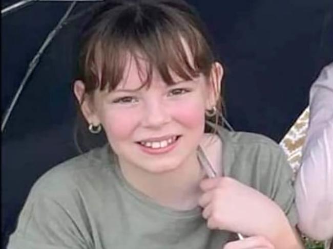 Charlise Mutten, nine, was allegedly murdered by her mother’s fiance. Picture: Facebook