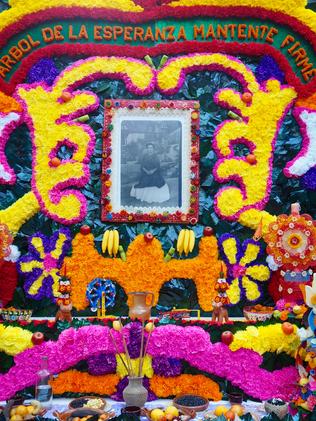 Day of the Dead altar for Frida Kahlo. Picture: Leah McLennan