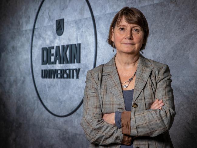 Professor Liz Johnson says Deakin University continues to invest in new and innovative ways of monitoring and detecting contract cheating. Picture: Jake Nowakowski