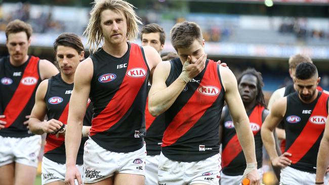 So close … Essendon needs a miracle to make it from here. Picture: Michael Klein