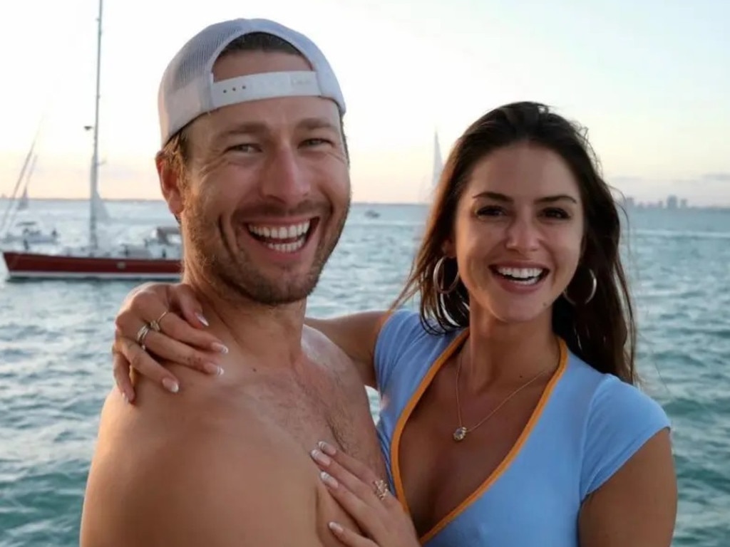 Glen Powell and ex-girlfriend Gigi Paris. Picture: glenpowell/Instagram