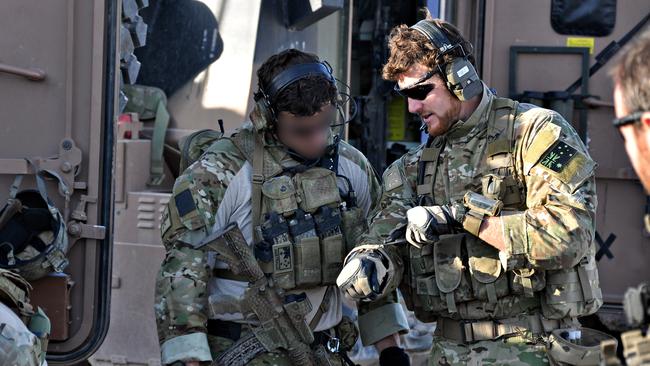 Mr Roberts-Smith shortly before the 2010 offensive that saw him awarded the Victoria Cross.