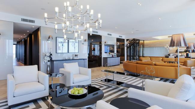 The Chevron Renaissance penthouse. . Photo: supplied