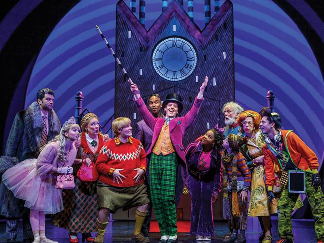 The original 2017 Broadway cast of Roald Dahl's Charlie and the Chocolate Factory. Picture: Joan Marcus