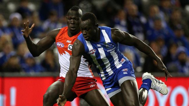 Aliir Aliir has a special bound with Majak Daw. Picture: AAP Images