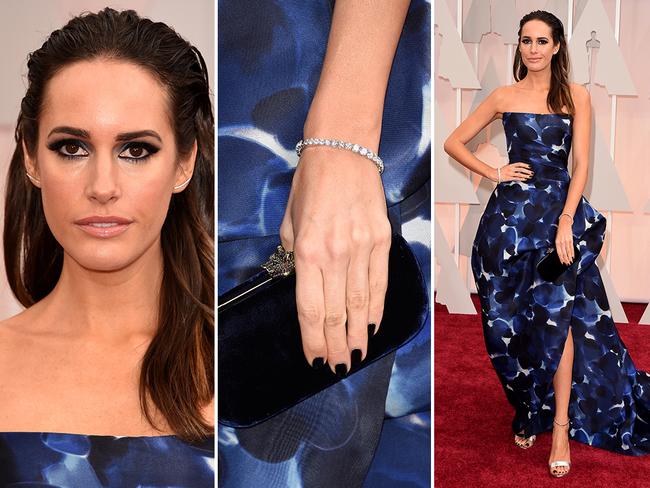 Louise Roe at the Oscars 2015 red carpet. Picture: Getty