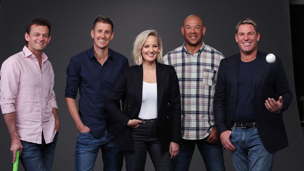 Mark Howard (second left) and Andrew Symonds (second right) have been unveiled as Fox Sports’ newest cricket commentators.