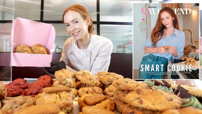 Brooke Saward at her Fortitude Valley bakery Brooki Bakehouse. Picture: Lyndon Mechielsen