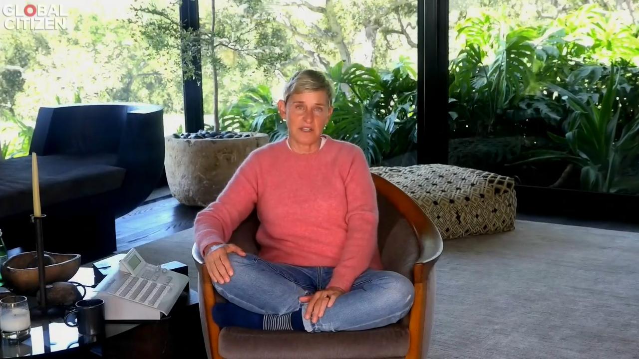 Ellen DeGeneres at home. Picture: Global Citizen