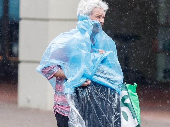 Karratha recorded 274mm of rain in the 24 hours to 9am Monday. Picture: NewsWire / Nikki Short