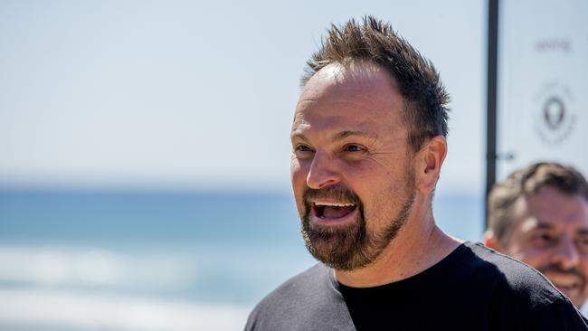 Steven Bradbury has helped rescue four teenage girls on a Queensland beach. Picture: Jerad Williams