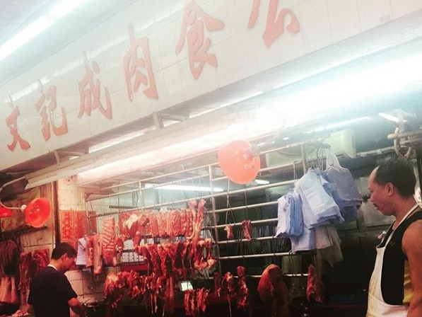 The Graham Street wet market in Hong Kong's Soho. Picture: Zoe Smith