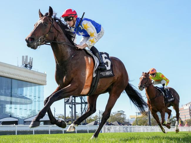 Kaleo ridden by Ethan Brown wins the Remembering Margaret McDonald at Caulfield Racecourse on May 03, 2025 in Caulfield, Australia. (Photo by George Sal/Racing Photos via Getty Images)